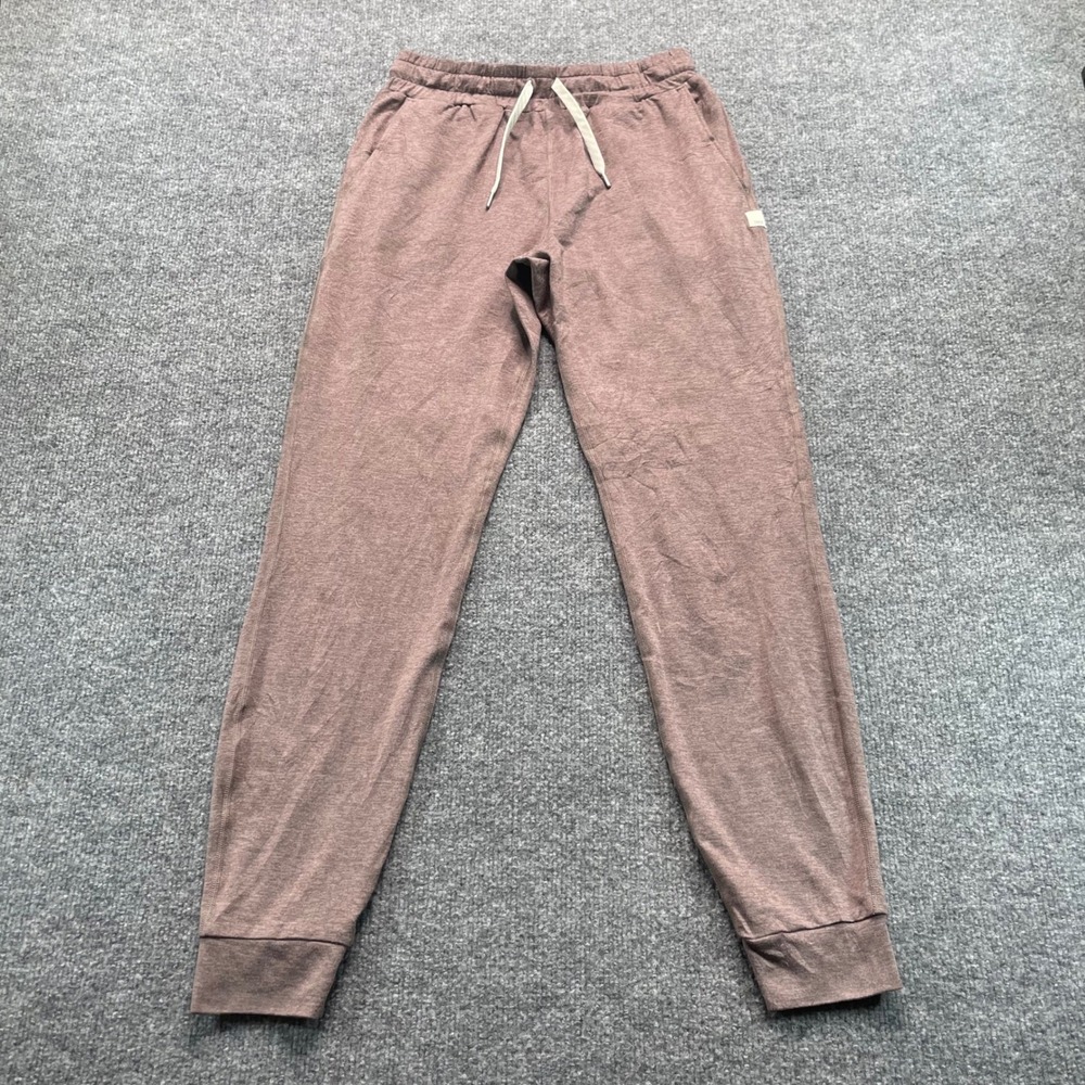 Vuori Ponto Performance Joggers womens S Brown Heathered DreamKnit Sweatpants